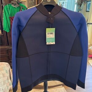 Men's Blue and Black Jacket wetsuit jacket xl nwt